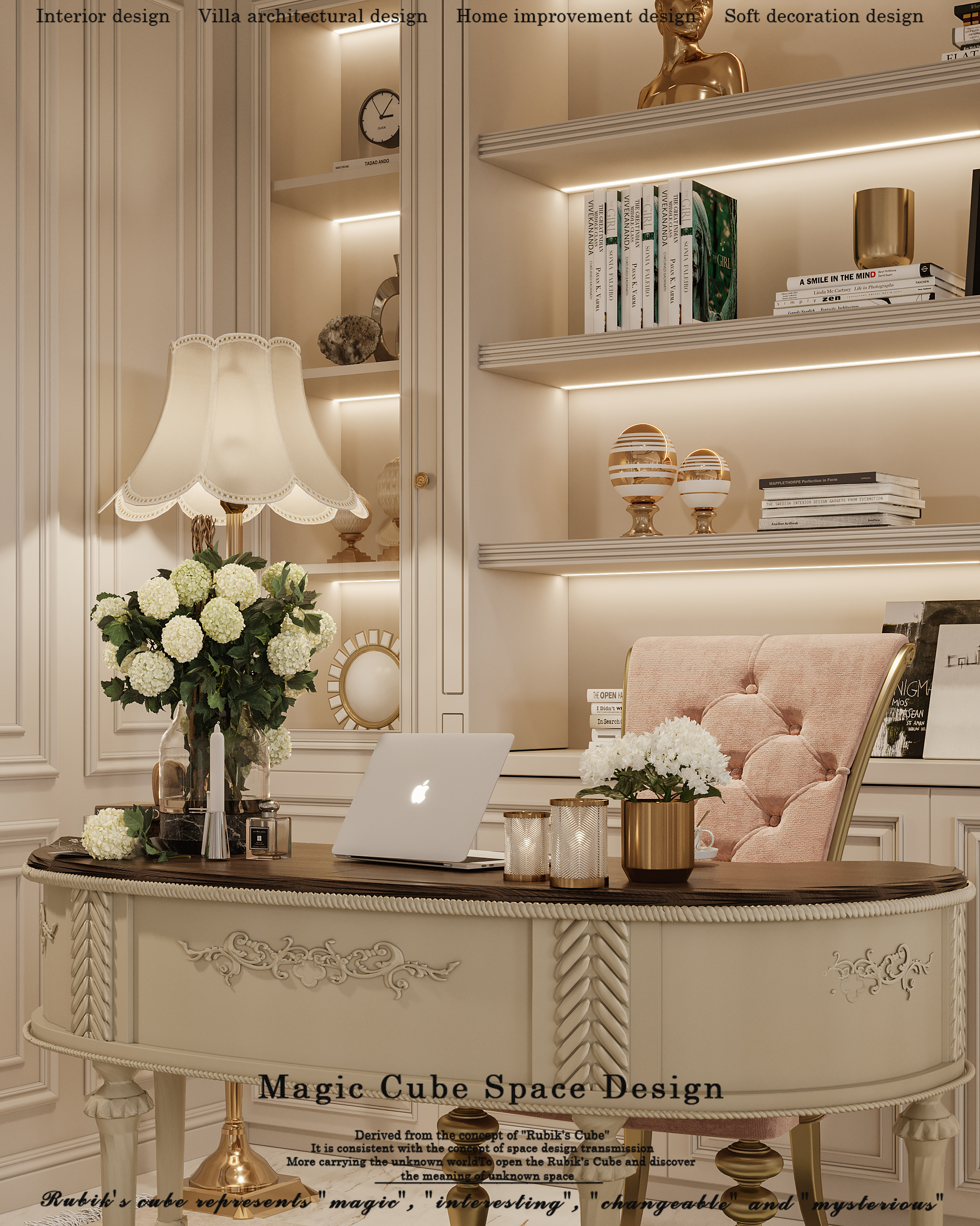 浙江•法式复古别墅设计丨中国浙江丨魔方空间设计-37