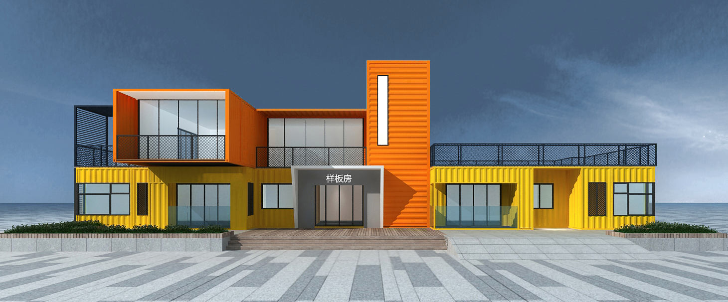 一个集装箱改造的模块化样板间-0