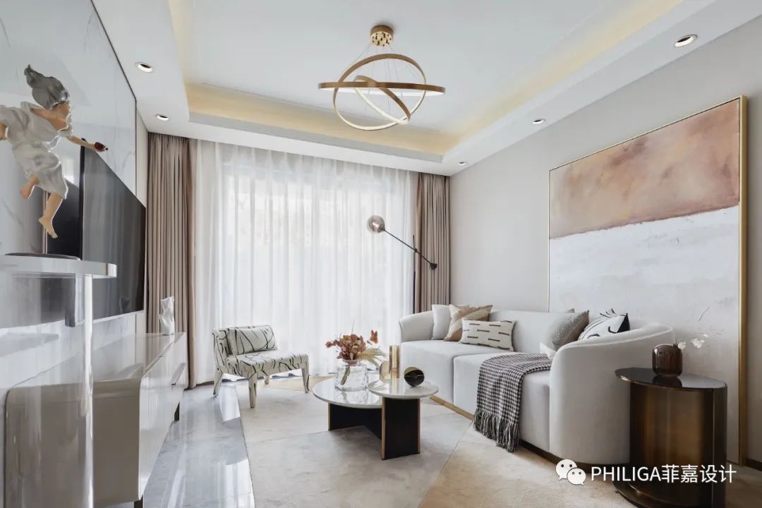 远洋·沁山水样板间 | 简约东方韵致,自然奢华空间-17