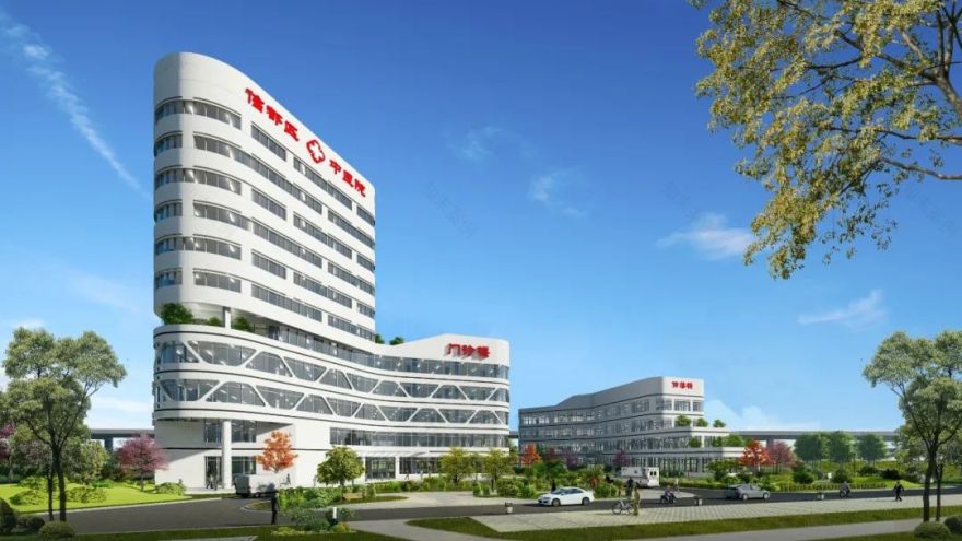 邢台市中医院与疾控中心,绿色生态的人性化医疗空间-45