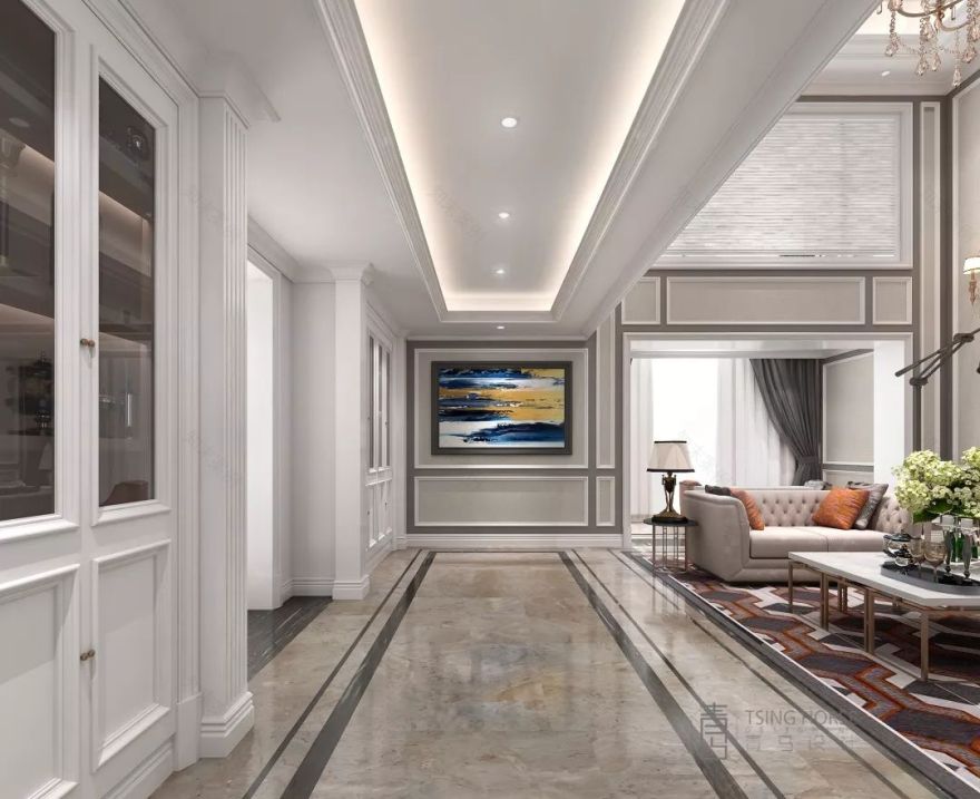 华侨城·108 坊新法式风格家装设计-42