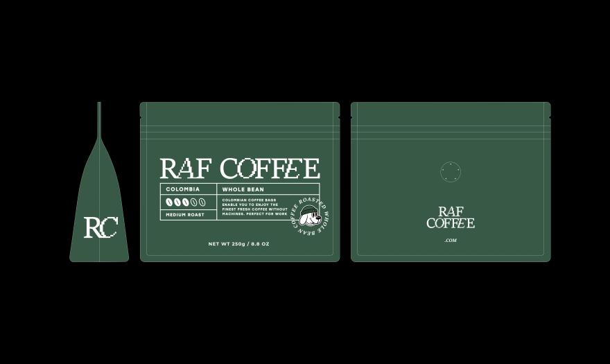 皇家空军·咖啡店品牌塑造
注:RAF一般指英国皇家空军(Royal Air Force),这里结合语境以其为基础进行翻译 丨UkraineKyiv-19