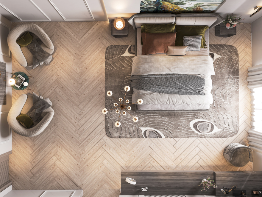 卧室新古典室内设计丨KT_DESIGN STUDIO-21