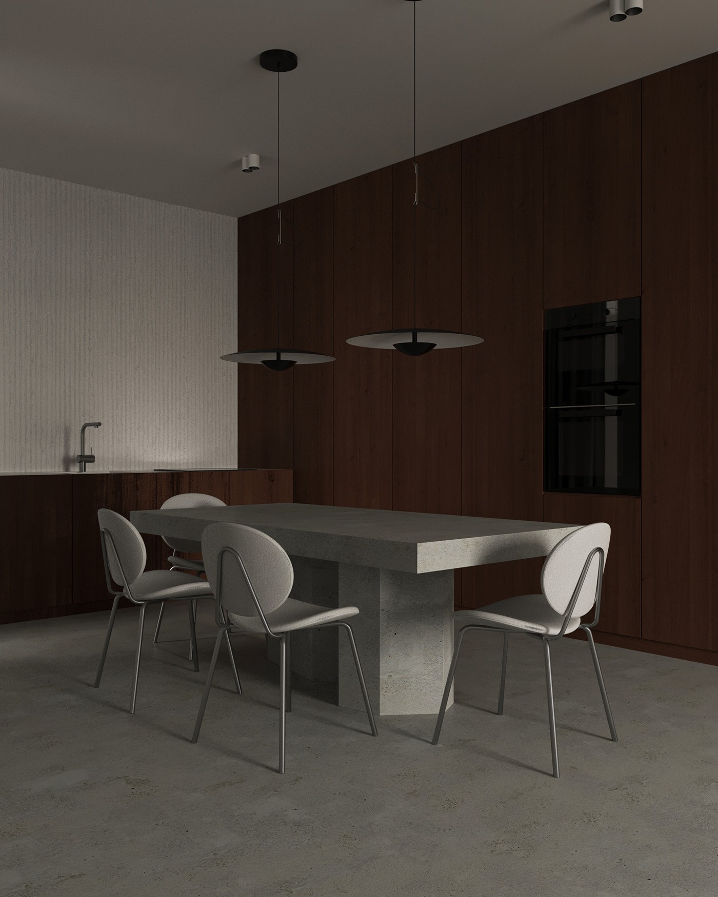 原木+高级灰  静谧惬意的极简空间-3