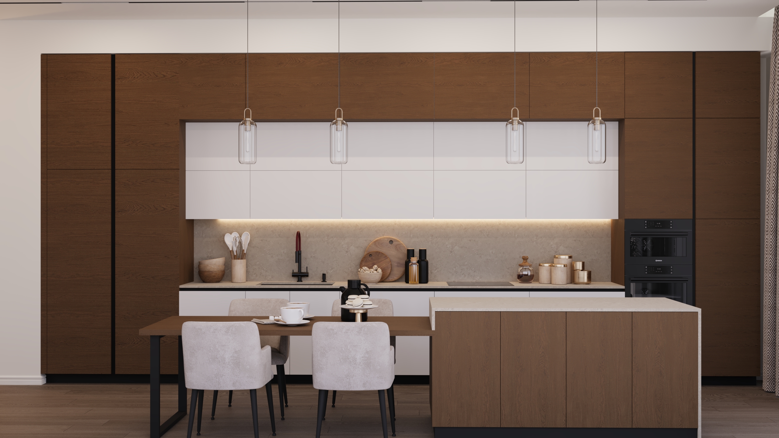 Modern Living with Warm Accents-6