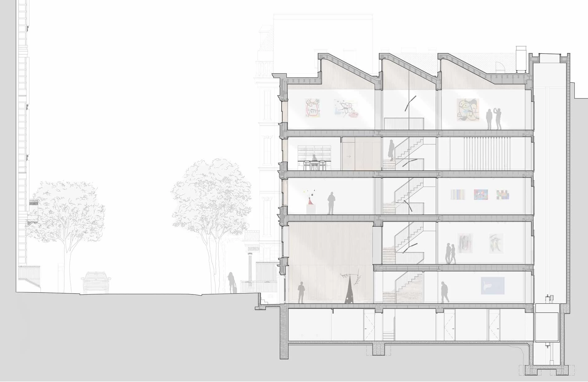 纽约 Galerie Gmurzynska 艺术画廊丨美国纽约丨Lang Architecture,Leonardo Tamargo-10