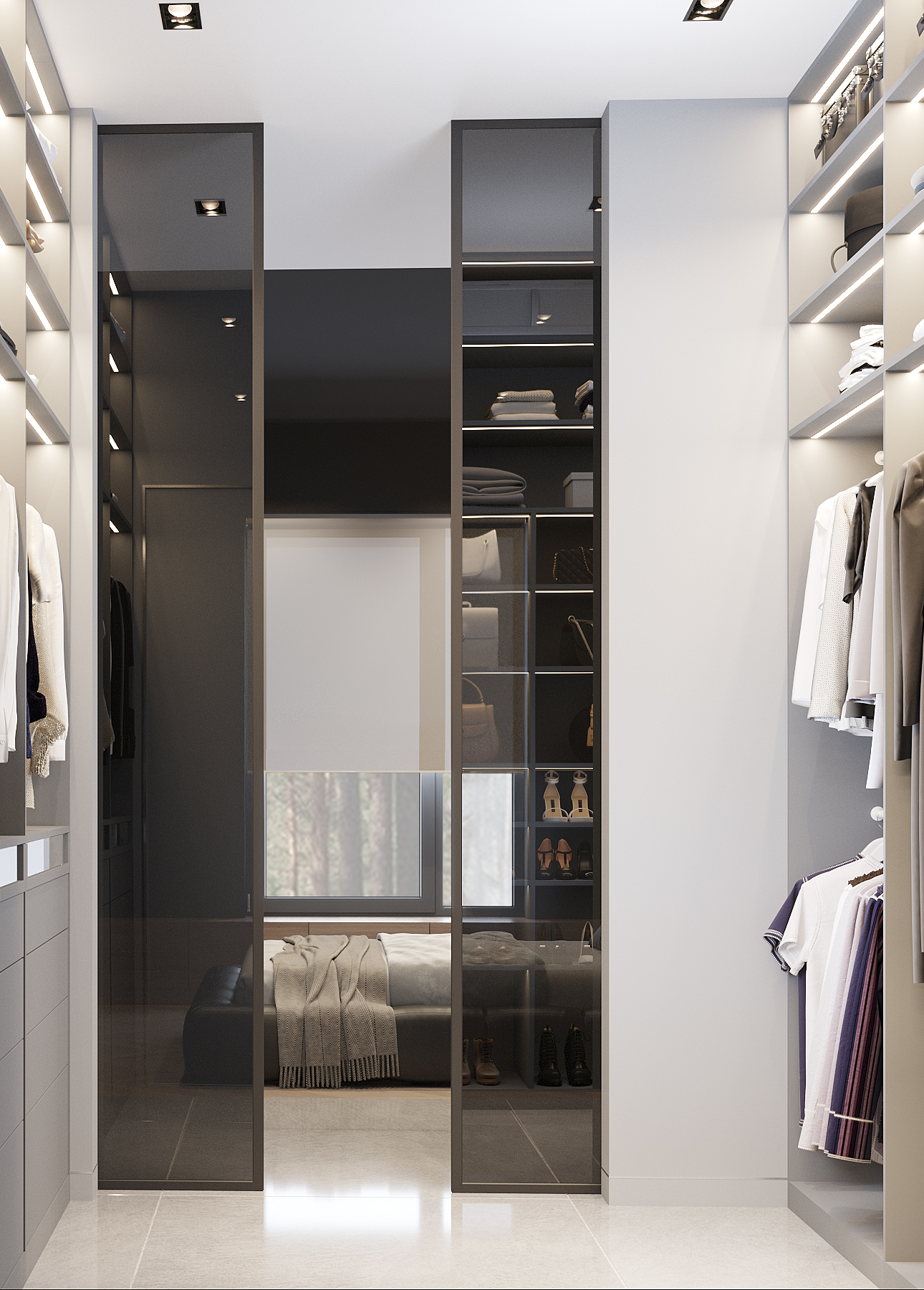 黑色版房屋室内装饰丨Golub Architects-30