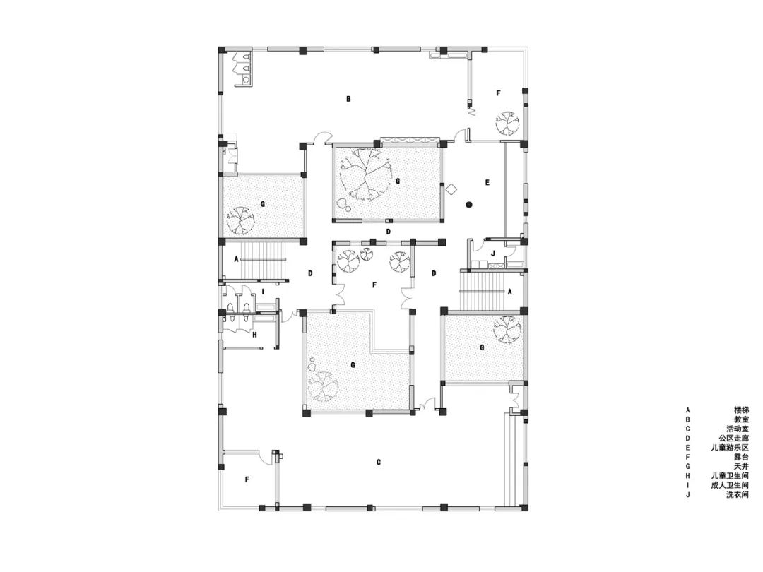 心流儿童之家 | 素色蒙特梭利学习空间-76