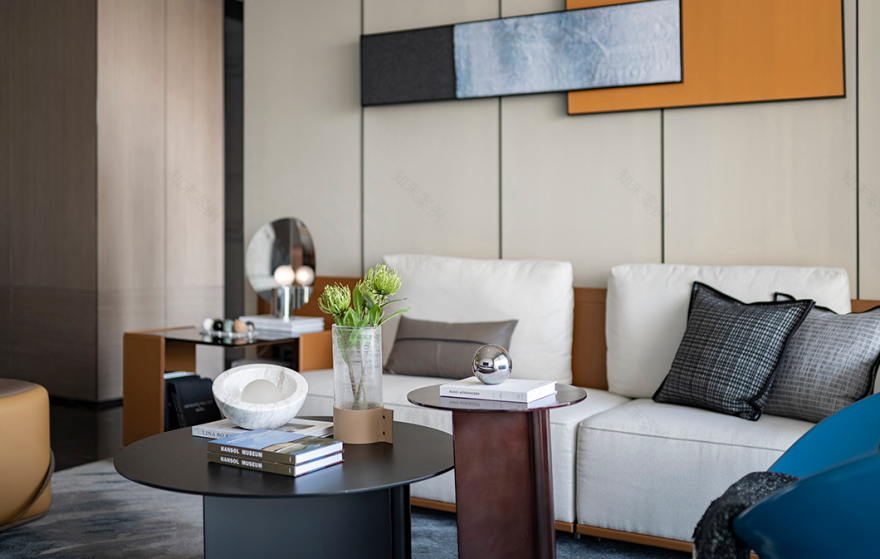 深圳榕江云玺样板房丨中国深圳丨深圳市盘石室内设计有限公司,深圳市蒲草陈设艺术设计有限公司-7