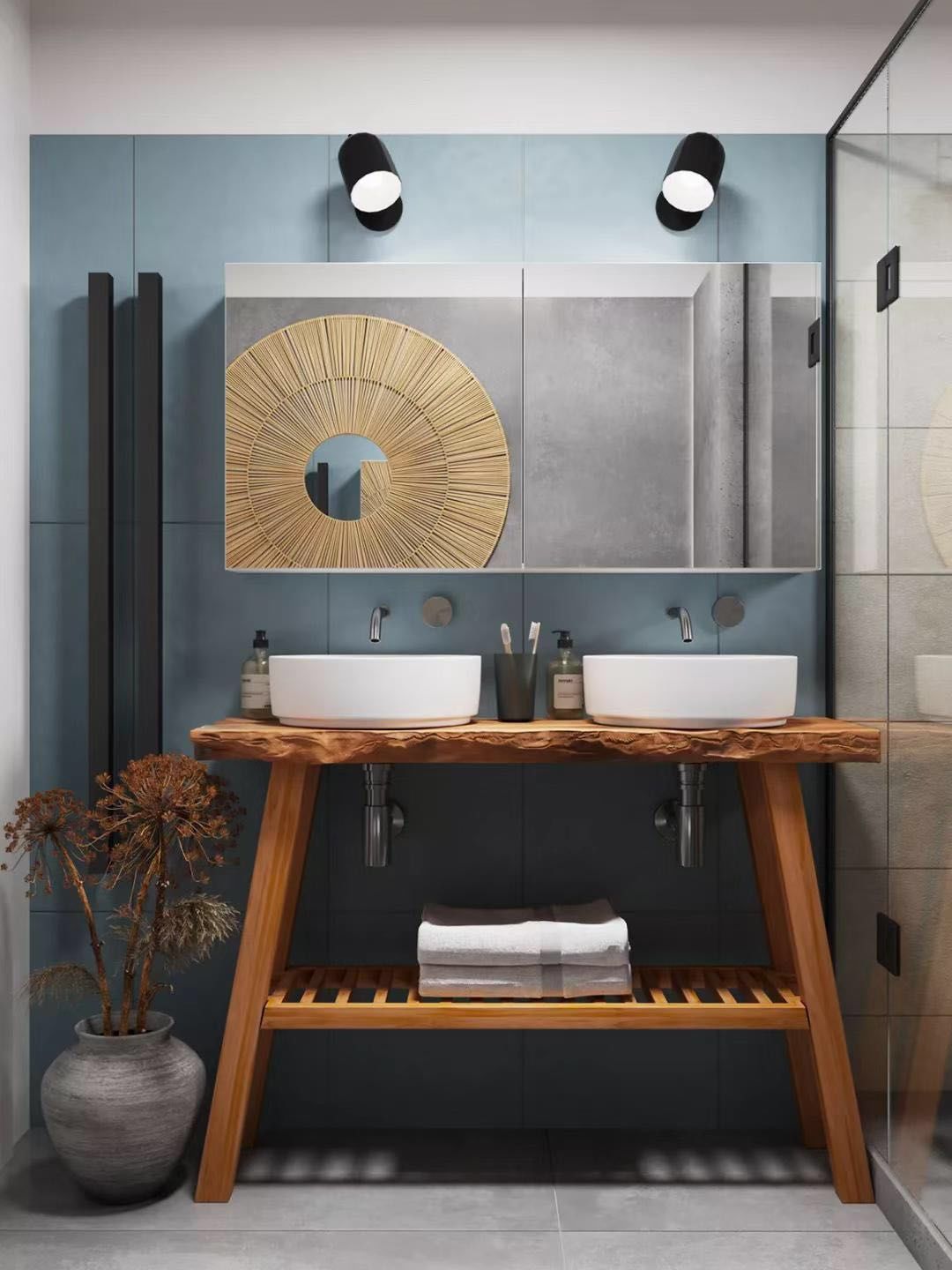 洗漱台设计新趋势，惊艳整个家！-37