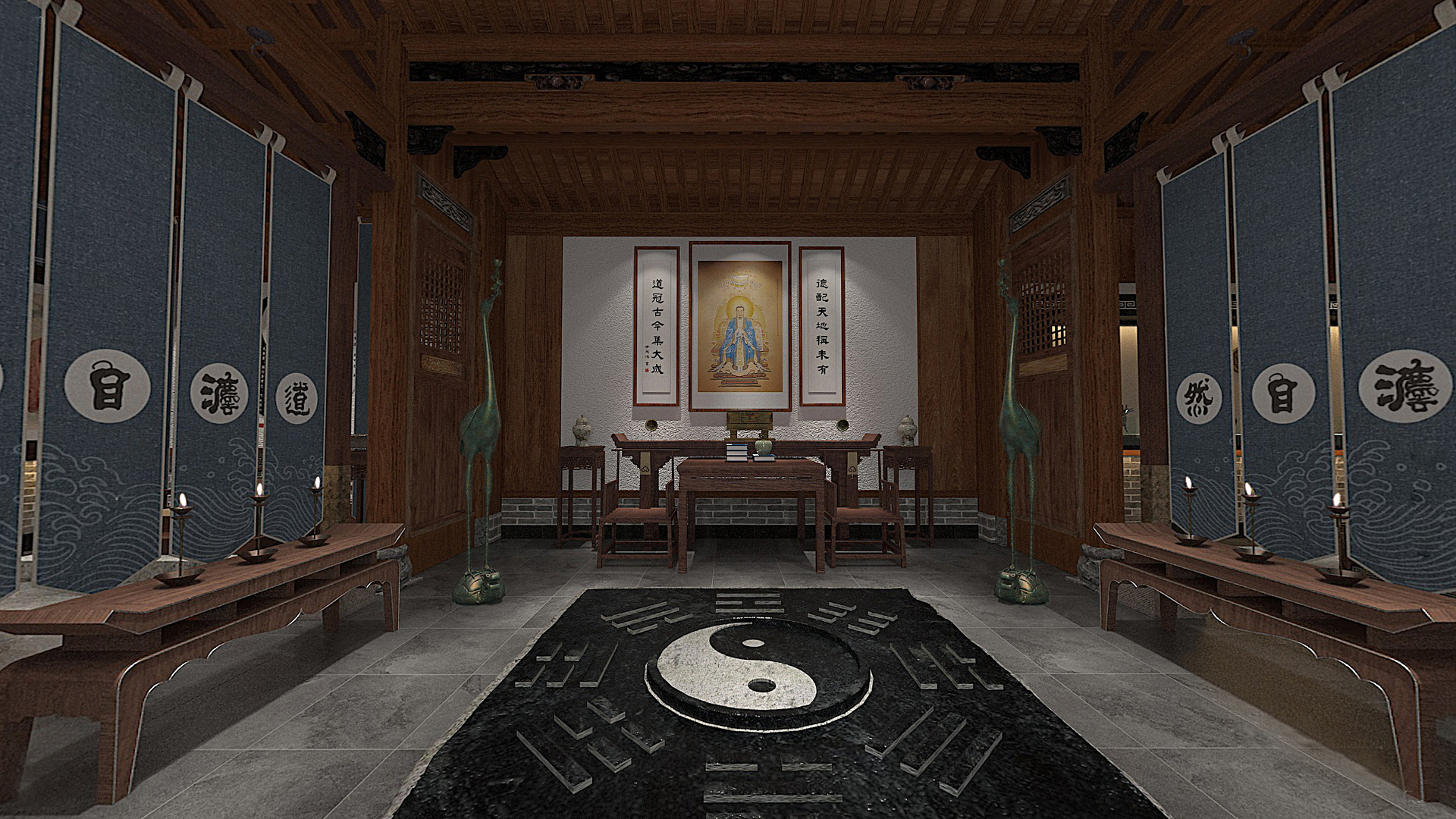 《王安石书堂》,《叶真人馆》文化空间还原及展示设计-21