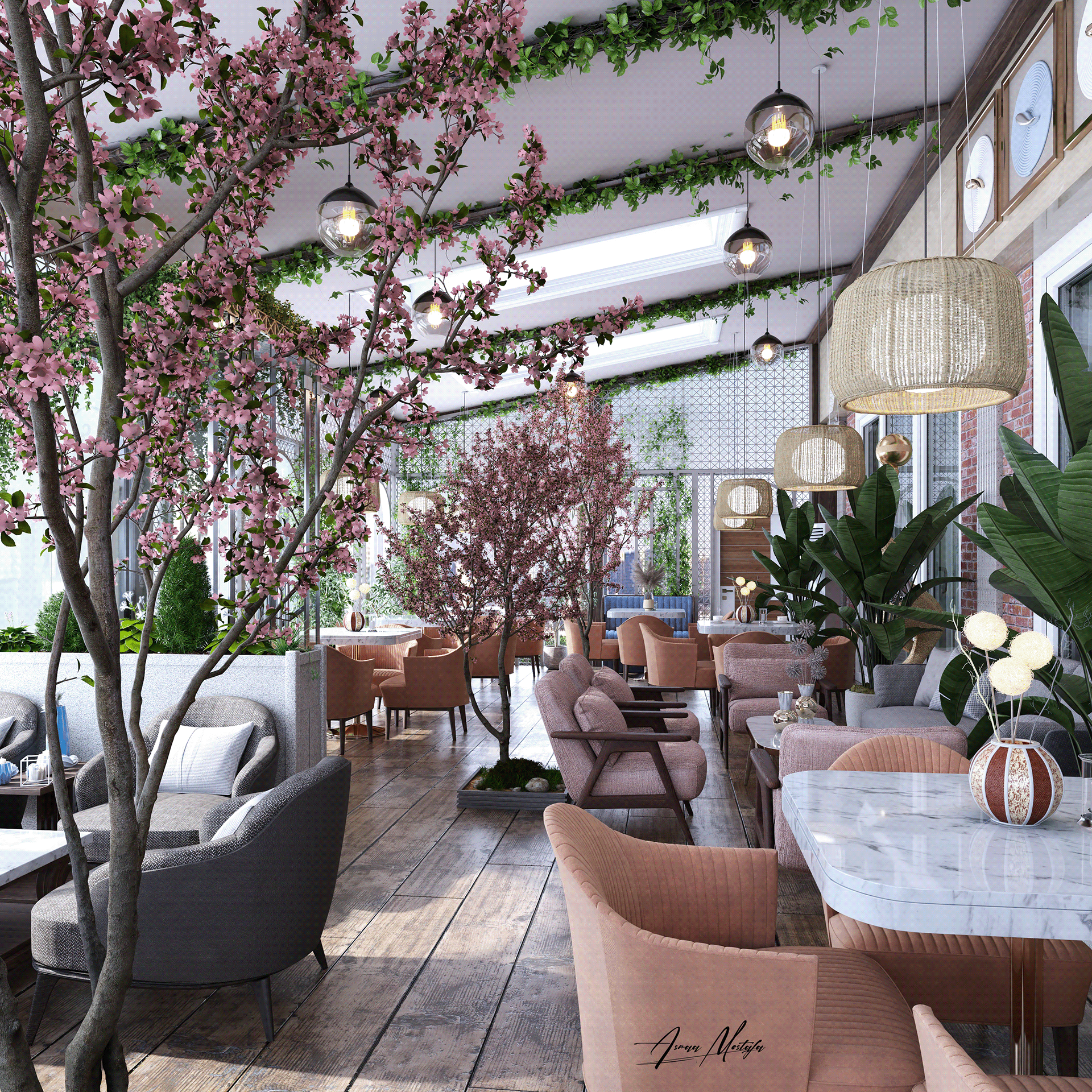 Barraha 酒店露台设计丨卡塔尔多哈丨室内设计师 Asmaa Mostafa-5