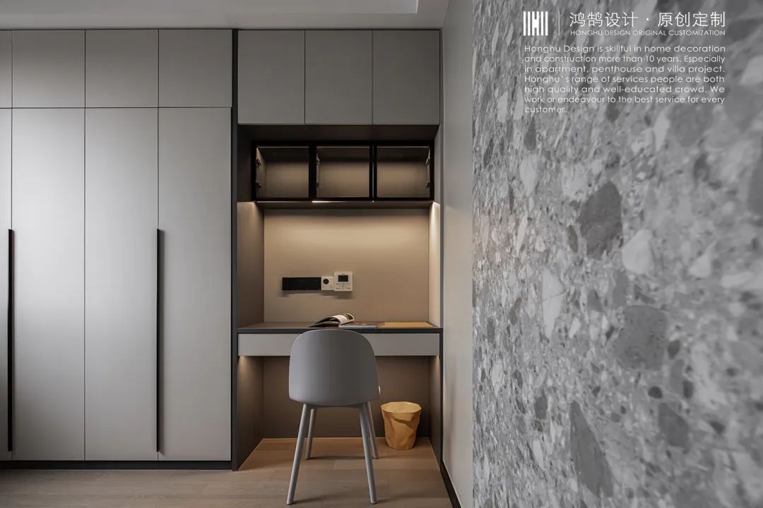 深色现代空间 · 天宁吾悦 140㎡的质感生活丨中国常州丨鸿鹄设计-45