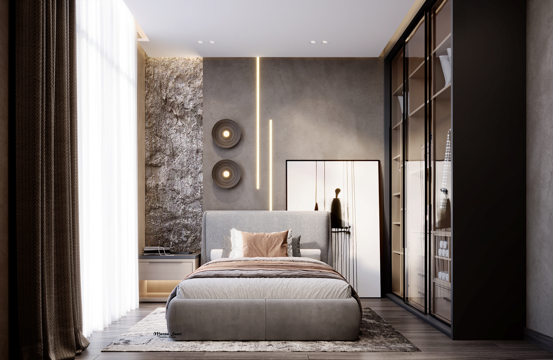 暗色调现代简约公寓丨M A S T E R-10