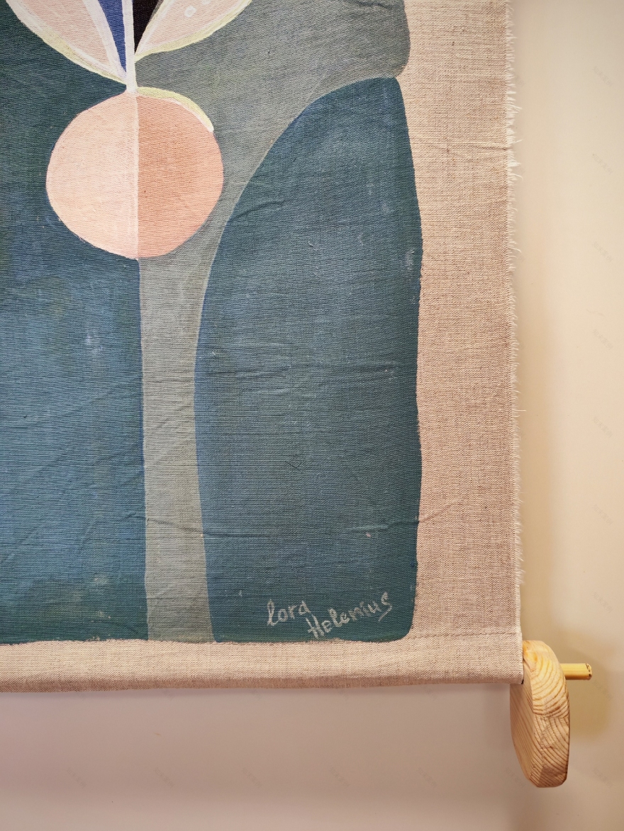 抽象生态设计亚麻布绘画作品-9