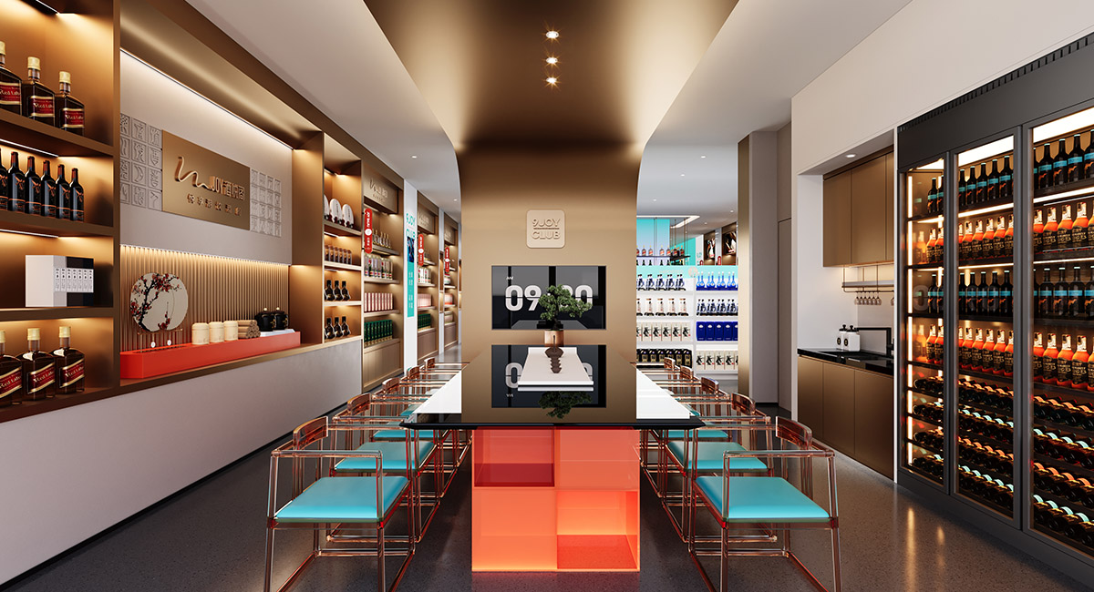 酒悦阁·酒类连锁品牌形象店丨中国安阳丨九一堂-48