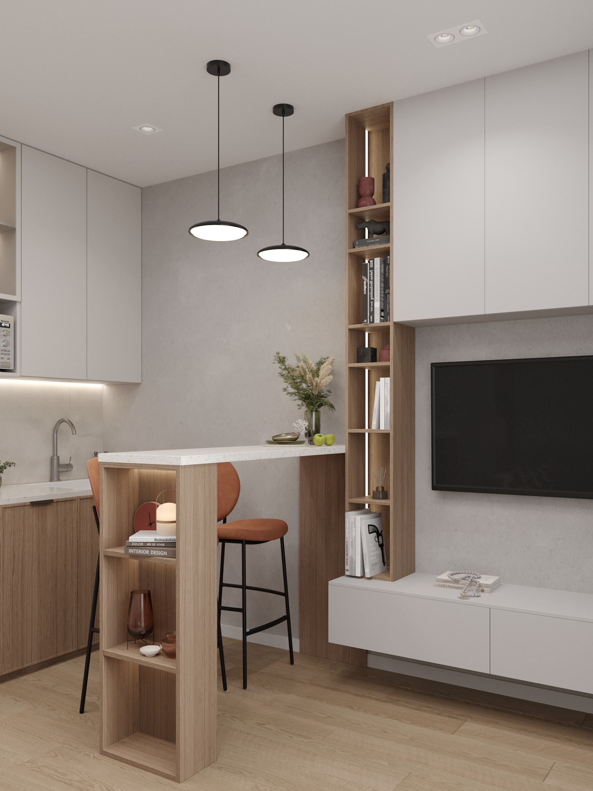 Дизайн студии под сдачу в аренду в СПБ-14