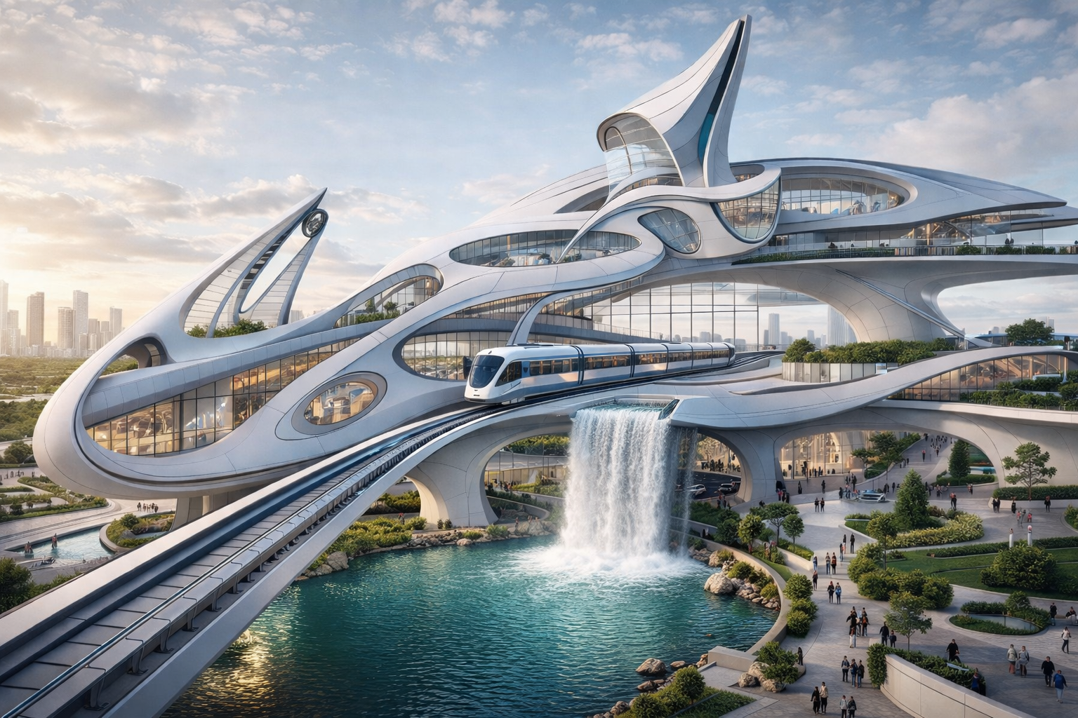 مركز بحوث ومحطة مترو ومعرض حضري-3