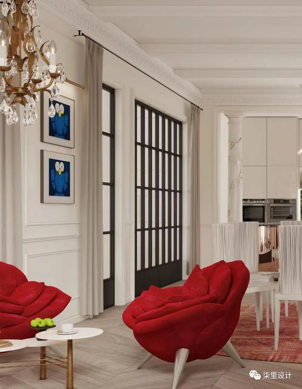 柒里设计｜法式名邸-4