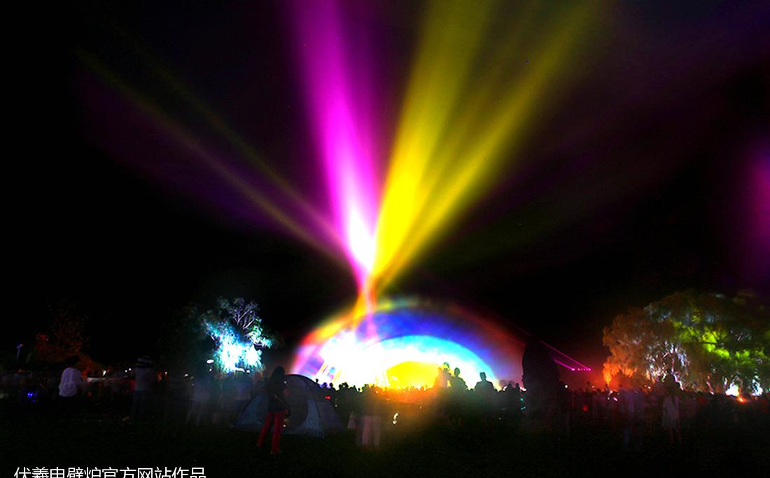 魔都崇明梦幻森林伏羲 3D 电壁炉，篝火灯光秀惊艳登场！-18