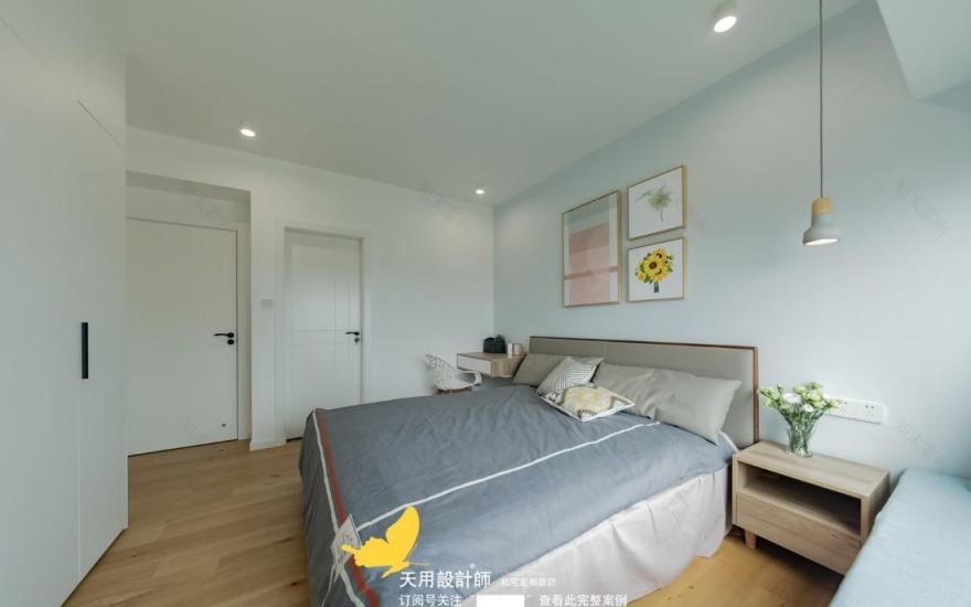 116 平北欧风三房 | 温馨舒适,橙蓝对比色增添惊喜-30