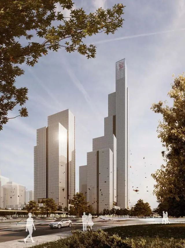 南京金融城二期打造 417 米新地标,绿色峡谷景观成焦点-20