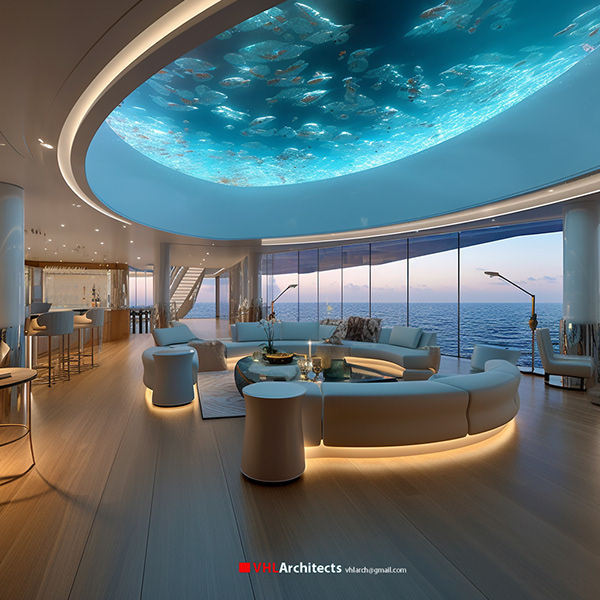 Superyacht Catamaran Electric Solar Futuristic SYF03-8