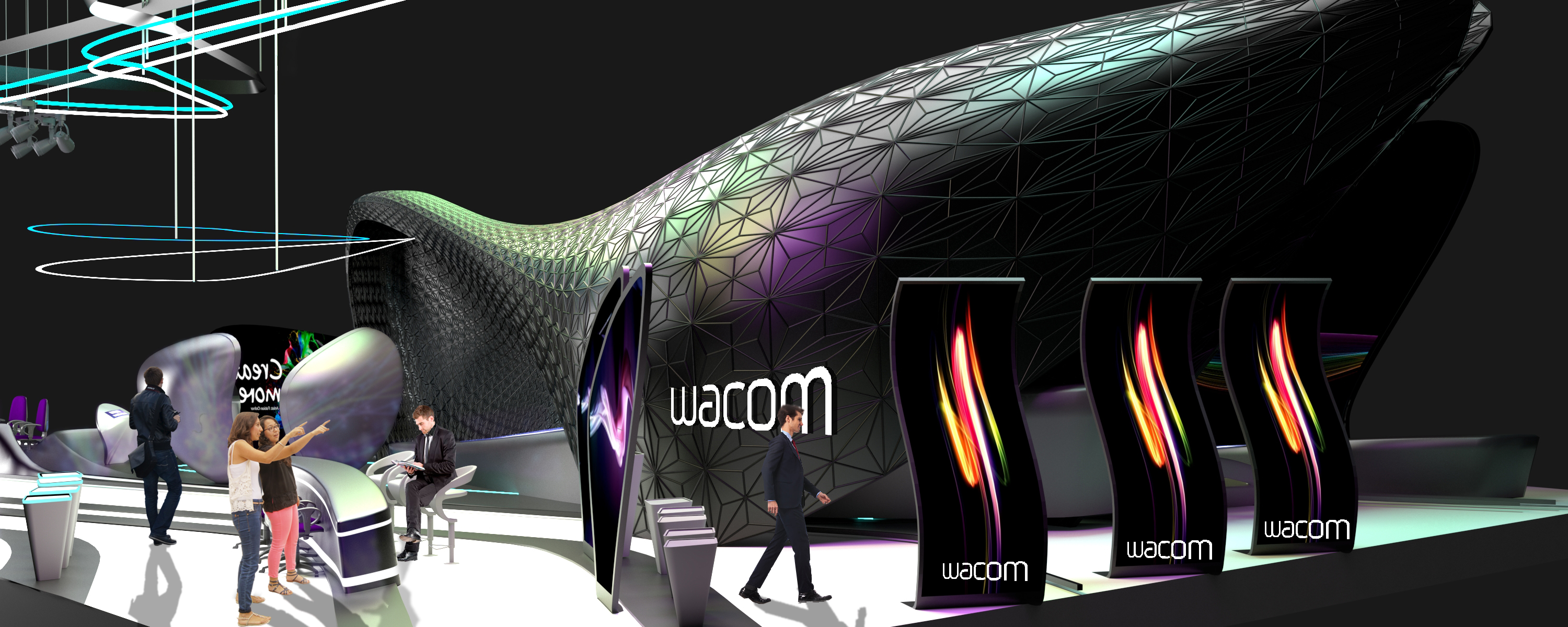 Wacom 展览摊位设计-20