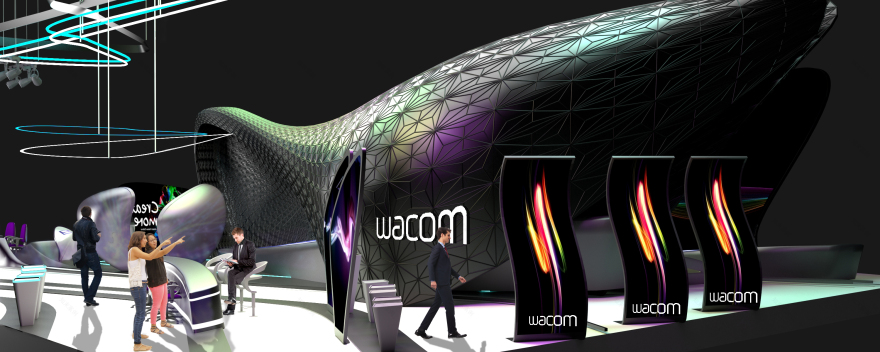Wacom 展览摊位设计-20