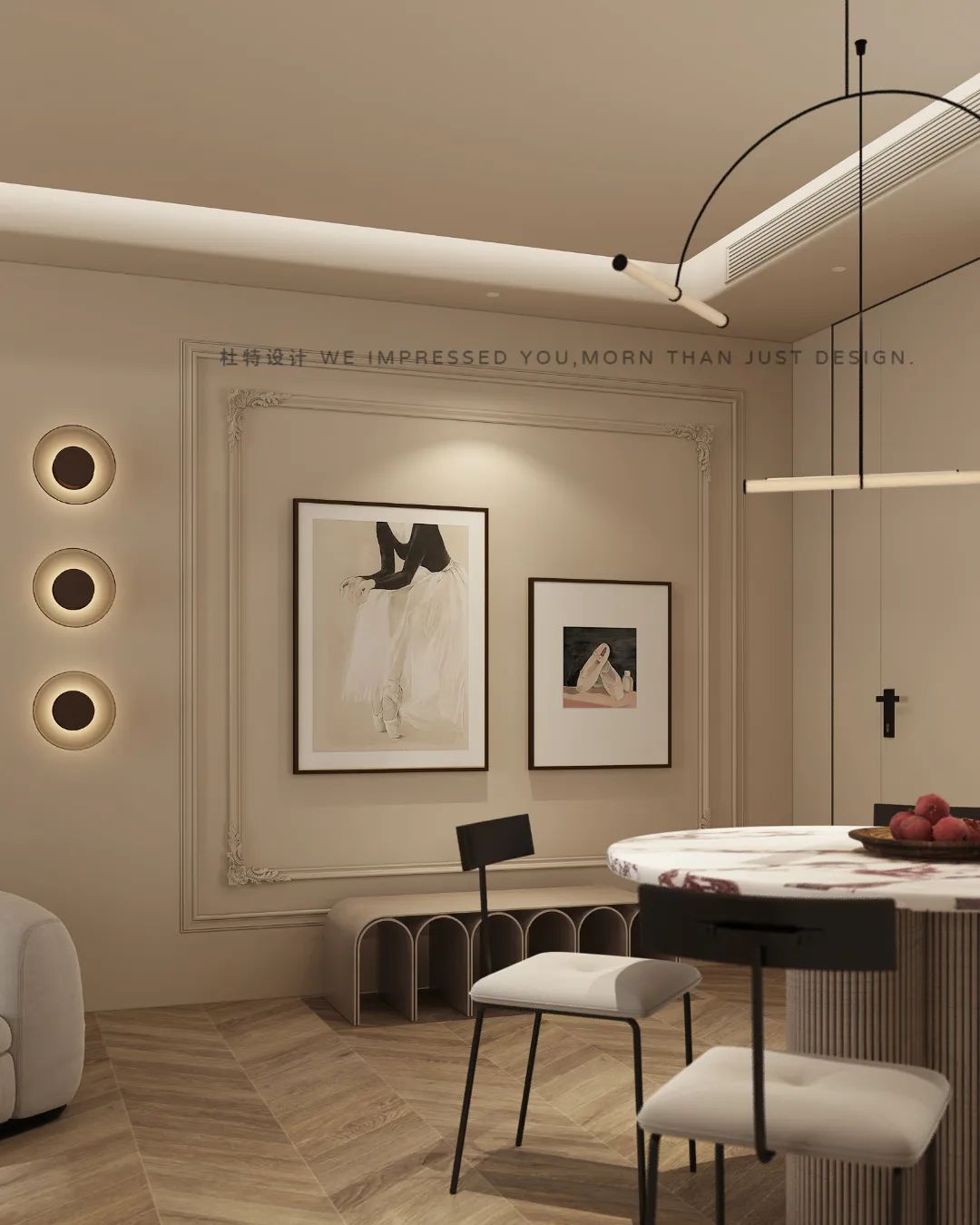 印月小区 88㎡轻法式公寓设计丨TODD 杜特设计-19