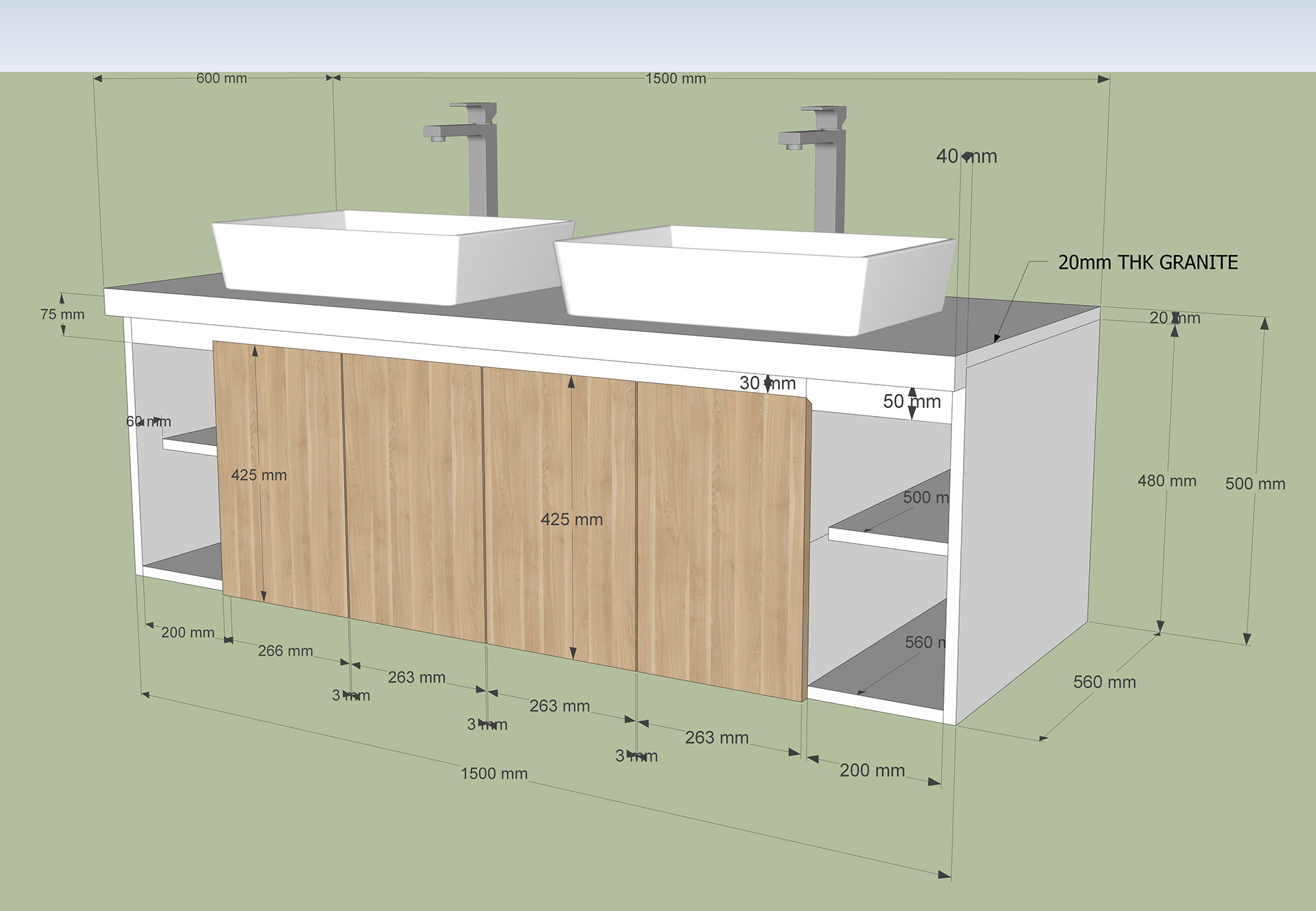 LAVATORY TOILET CABINET DETAILS:-3