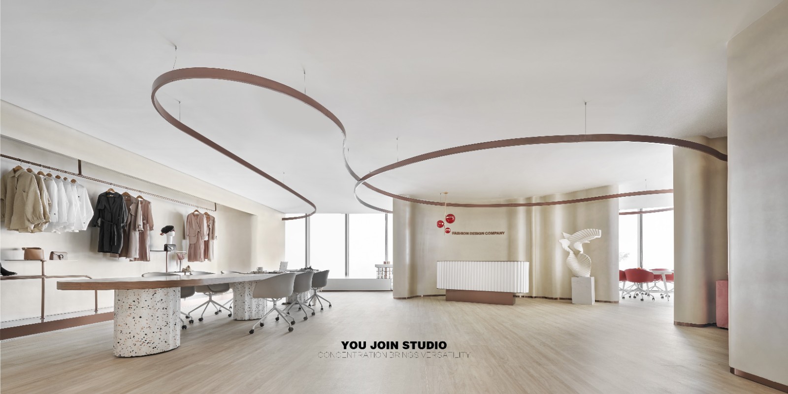 素柔绸纺办公空间设计丨于几设计-6