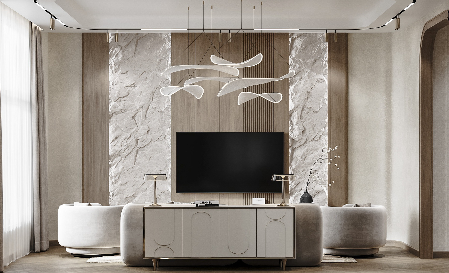 Гостиная + столовая зона-5