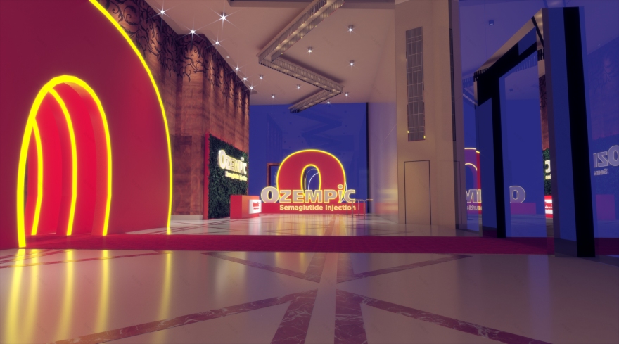 Ozempic Egypt - UAE - exhibition stand booth design-18