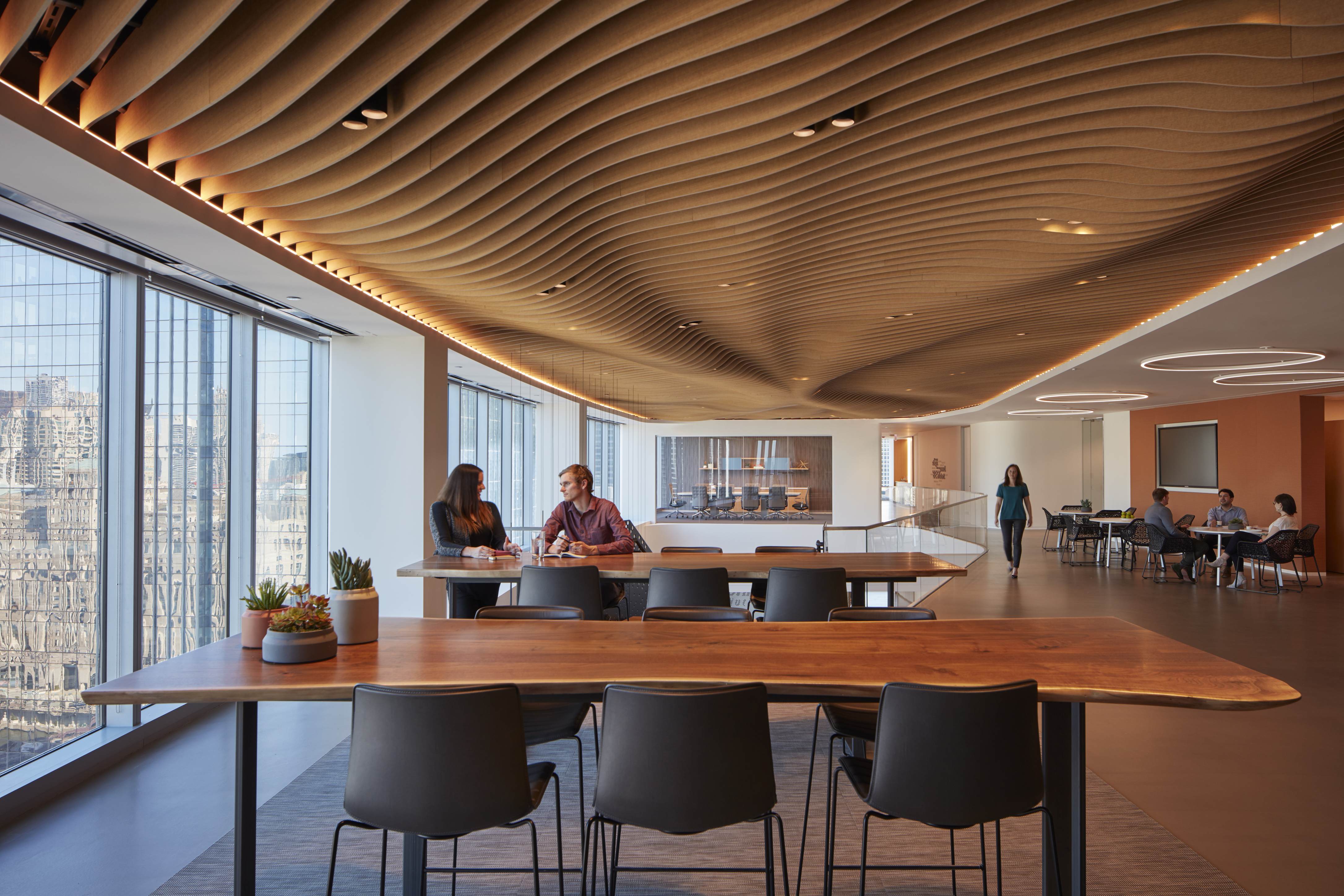 水韵悠然—— Mead Johnson Nutrition 北美总部有机声学天花板设计-8