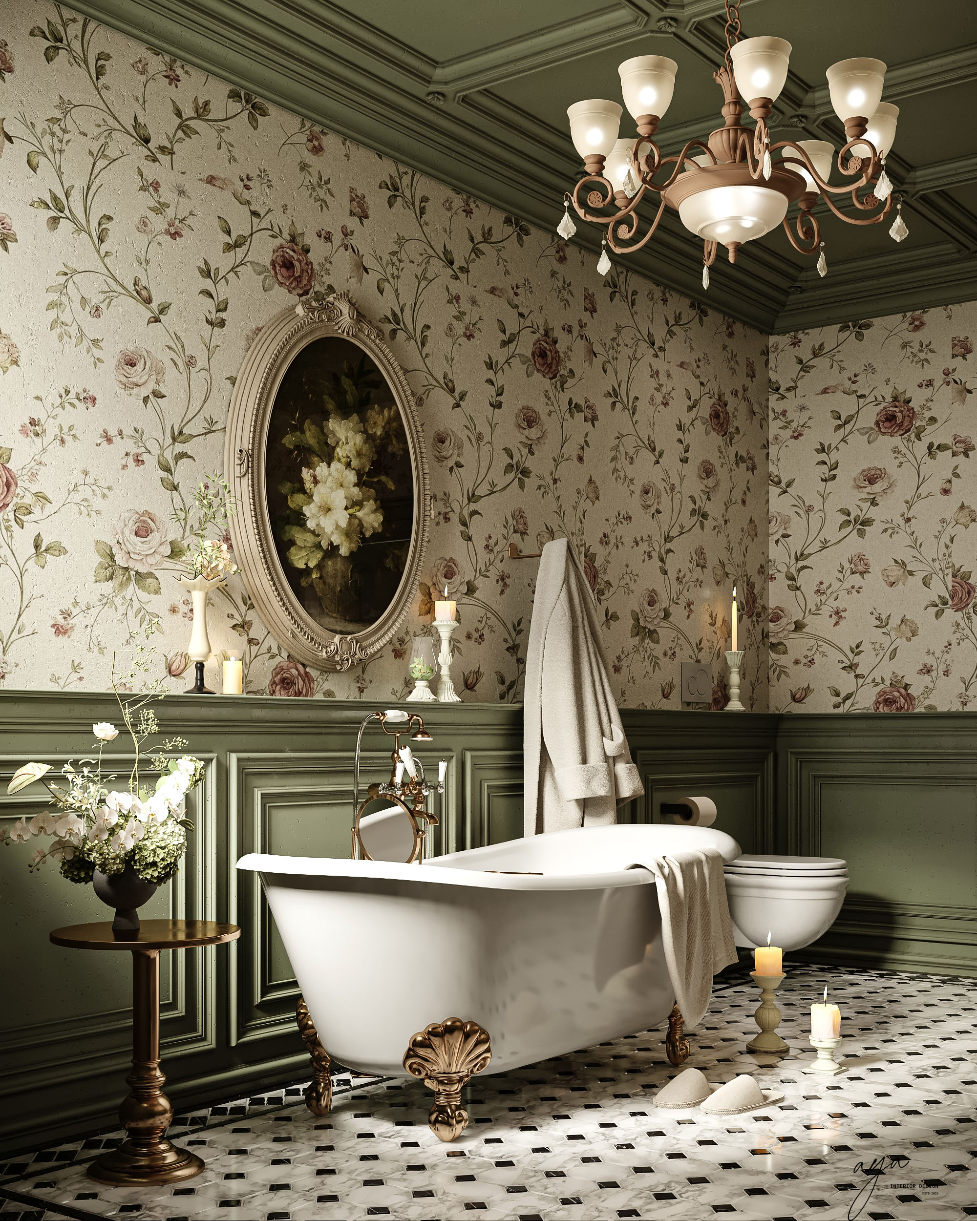 classic European vintage bathroom-5