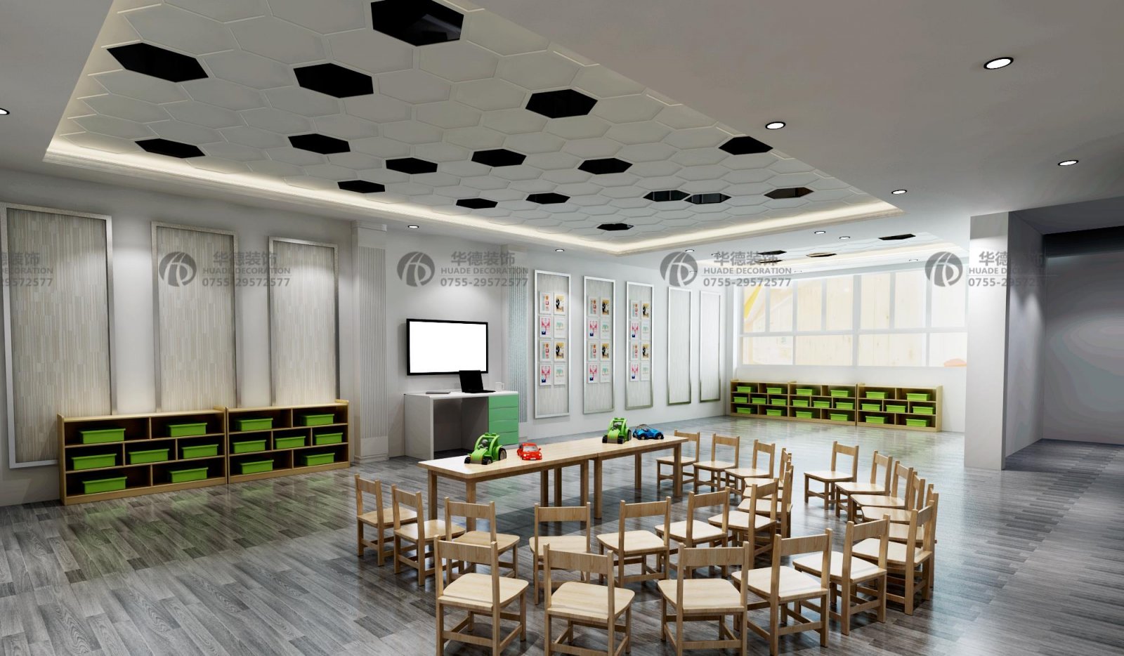 华德幼儿园设计_小幼儿园装修设计_成功品牌案例300+-8