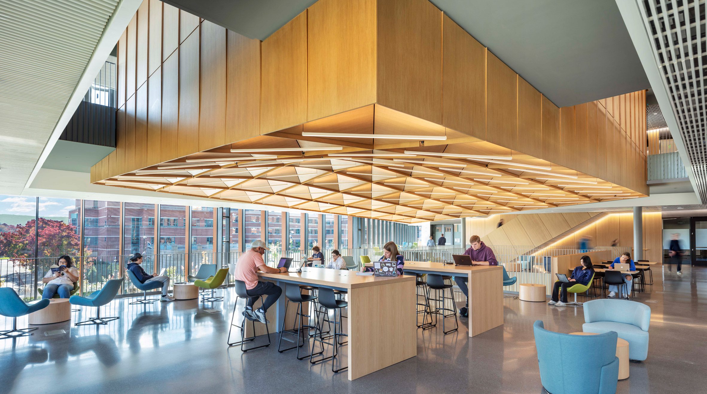 Payette creates engineering building with a "folded form" at Penn State University-19