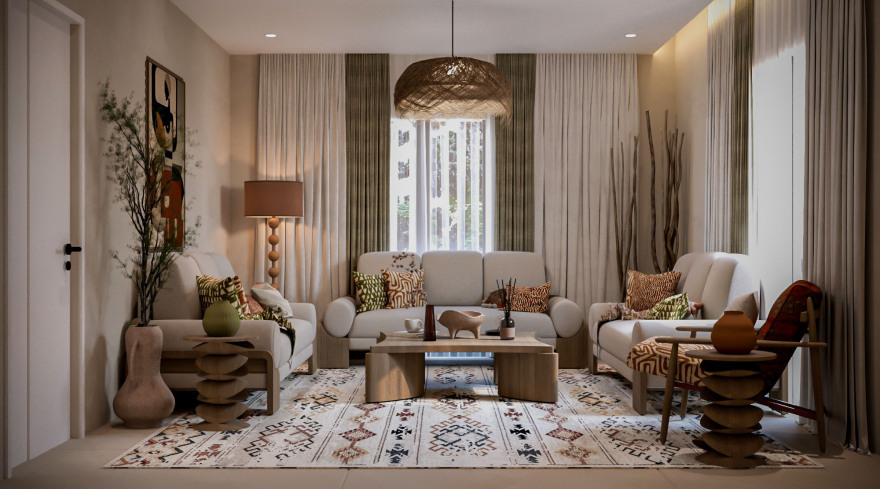 客厅丨沙特阿拉伯丨ZAWAYA_DESIGN STUDIO-19