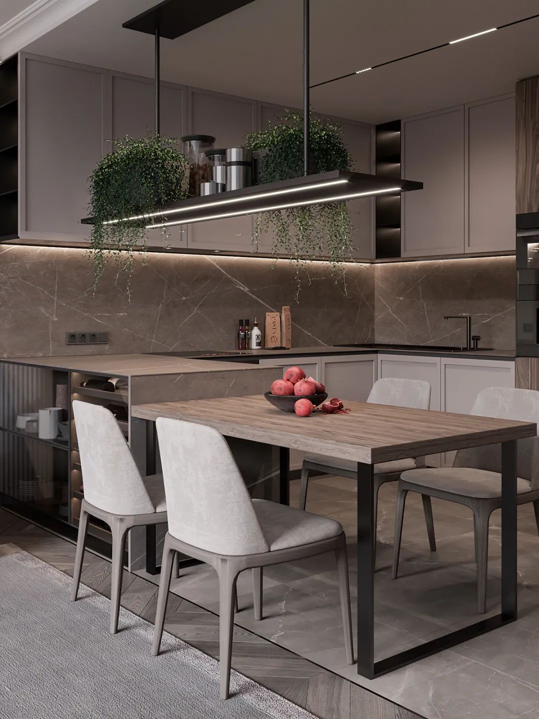 100 款厨房岛台设计案例丨蜂鸟设计,云行设计-79