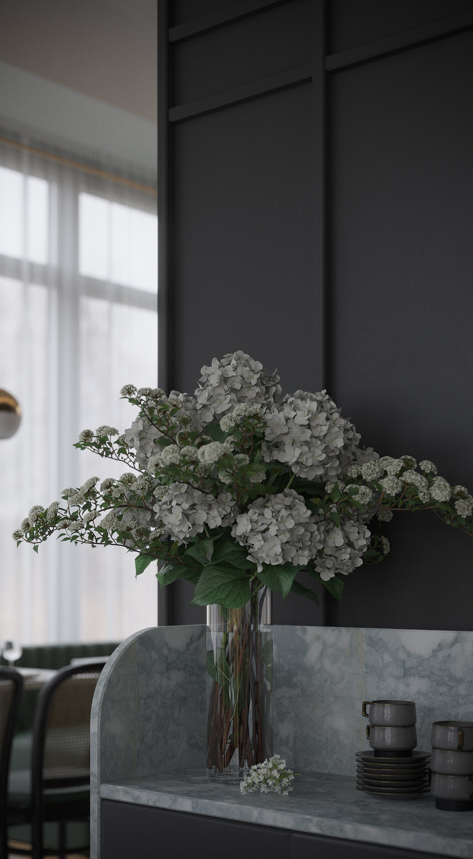 重庆北欧小餐馆  早期渲染作品-11