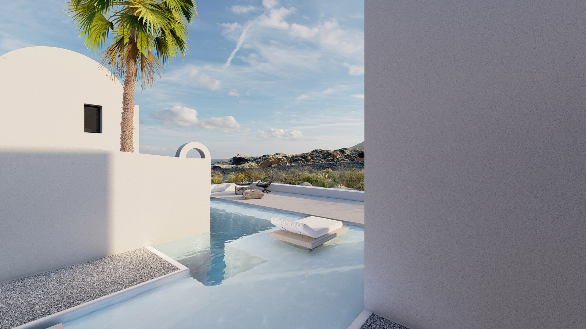 Arched residencies in Santorini island | iraisynn attinom-48