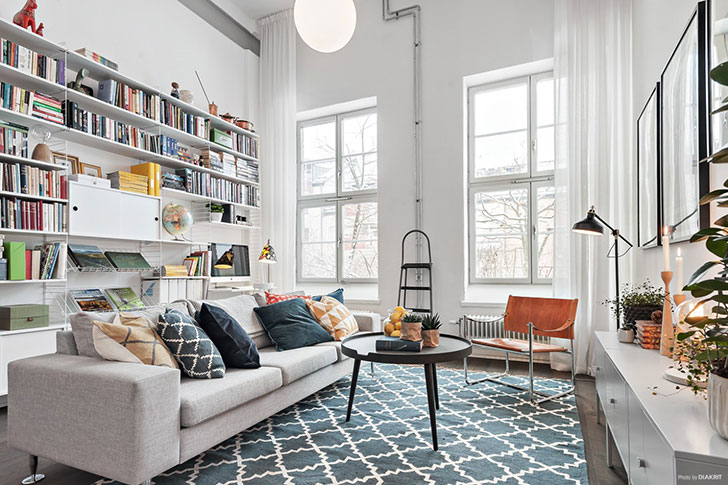 斯德哥尔摩旧工厂变身现代宽敞公寓-1