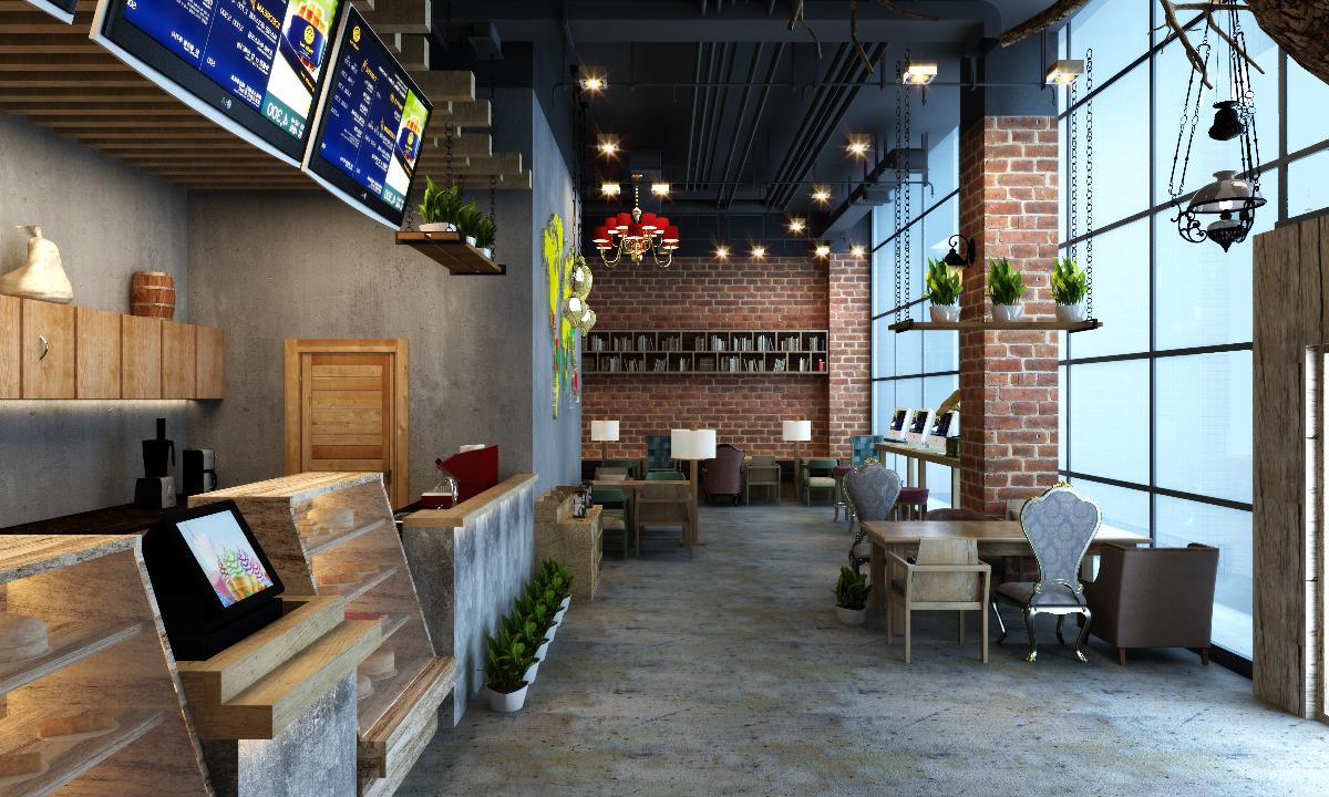 咖啡厅设计——“润咖啡”吉林店-2