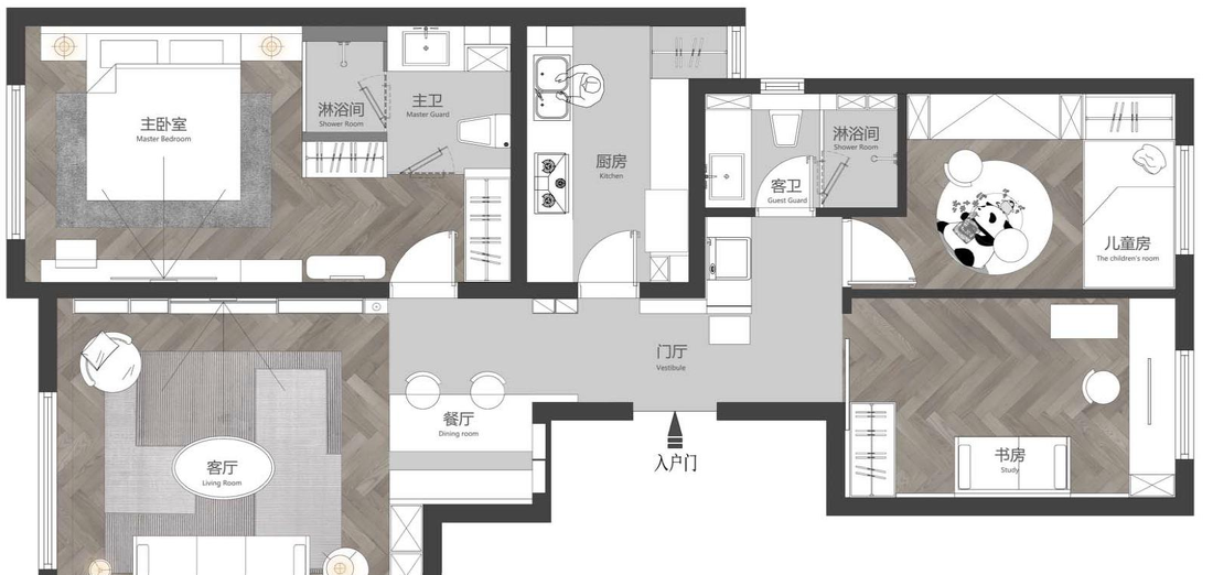 上庄家园·秋日清晨 | 封闭空间变通透，功能布局更灵动-6