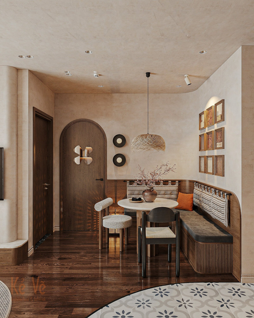 LandmarkOnsen Ms Giang 公寓室内设计丨越南河内丨Kẻ Vẽ interior-16