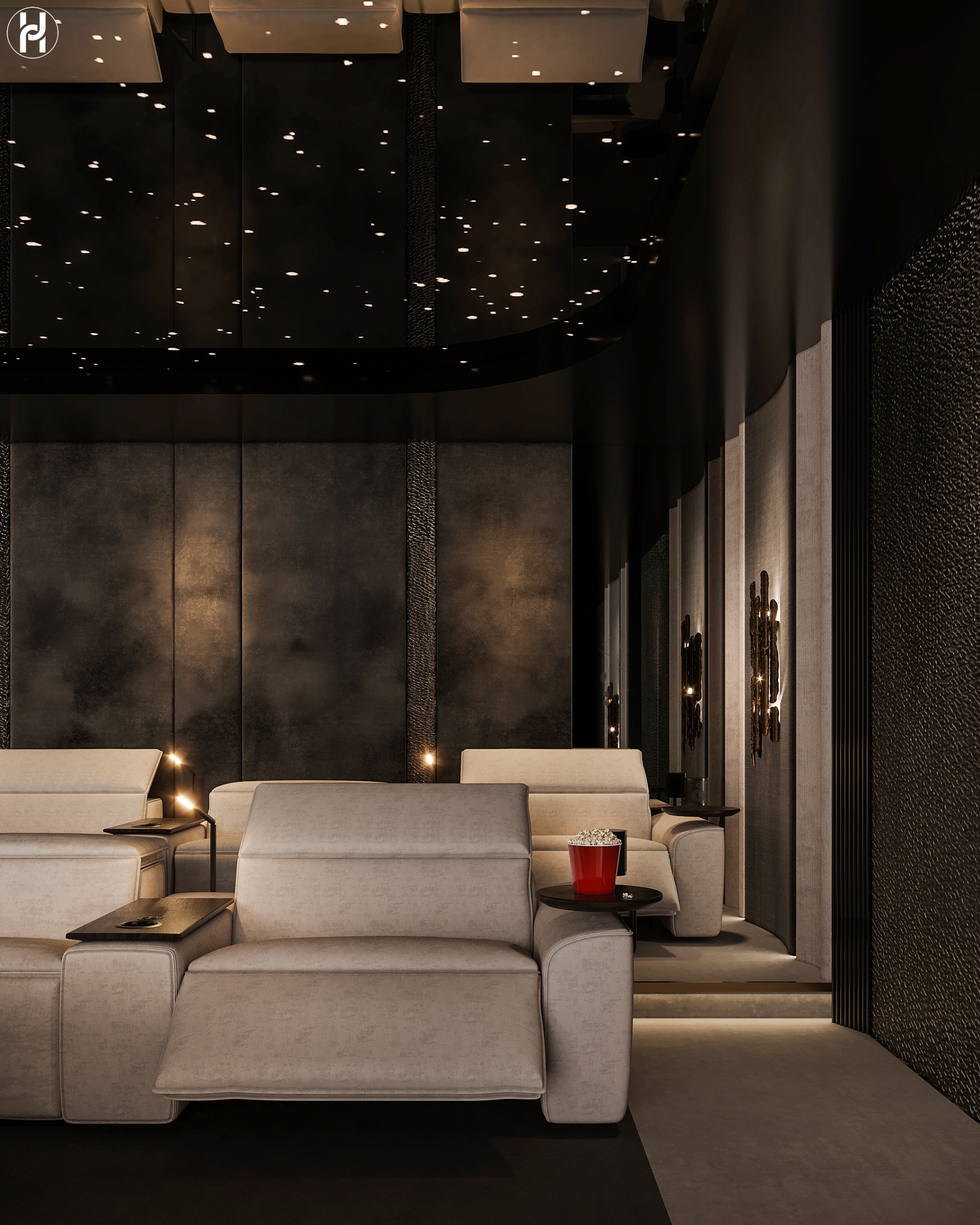 HOME CINEMA（家庭影院）丨Ahmed Hussein Designs-11