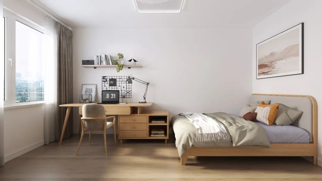 60㎡原木风设计丨中国朝阳丨居然北四三部设计师朱雅丽-20