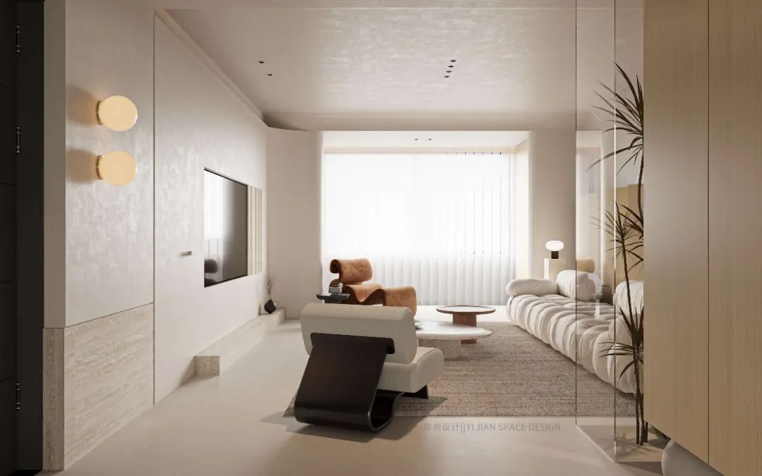 逸品尚居 · 极简奶油风格设计丨亦間设计-14