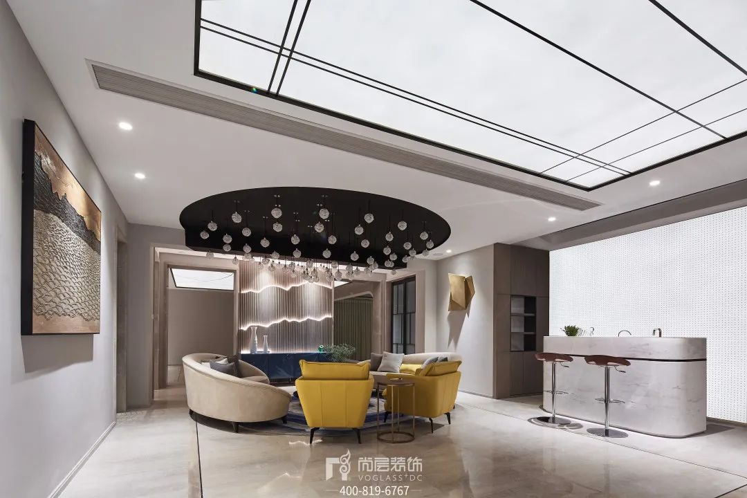 杭州780㎡现代轻奢别墅装修，演绎少即是多的生活美学-77